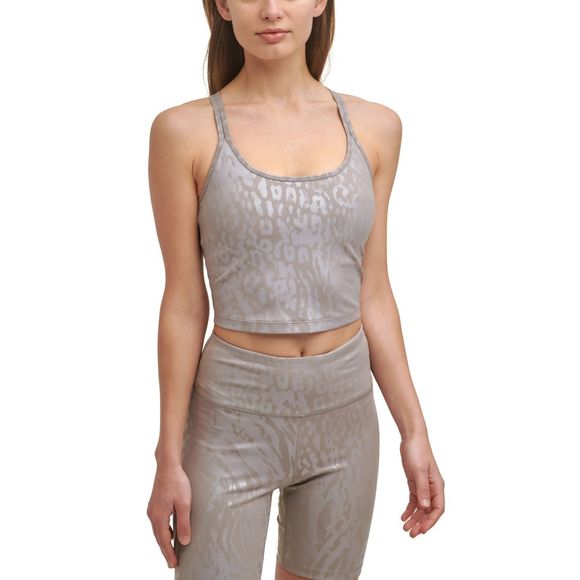 Calvin Klein Womens Activewear Performance Printed Strappy-Back Tank Top Small - Picture 4 of 4